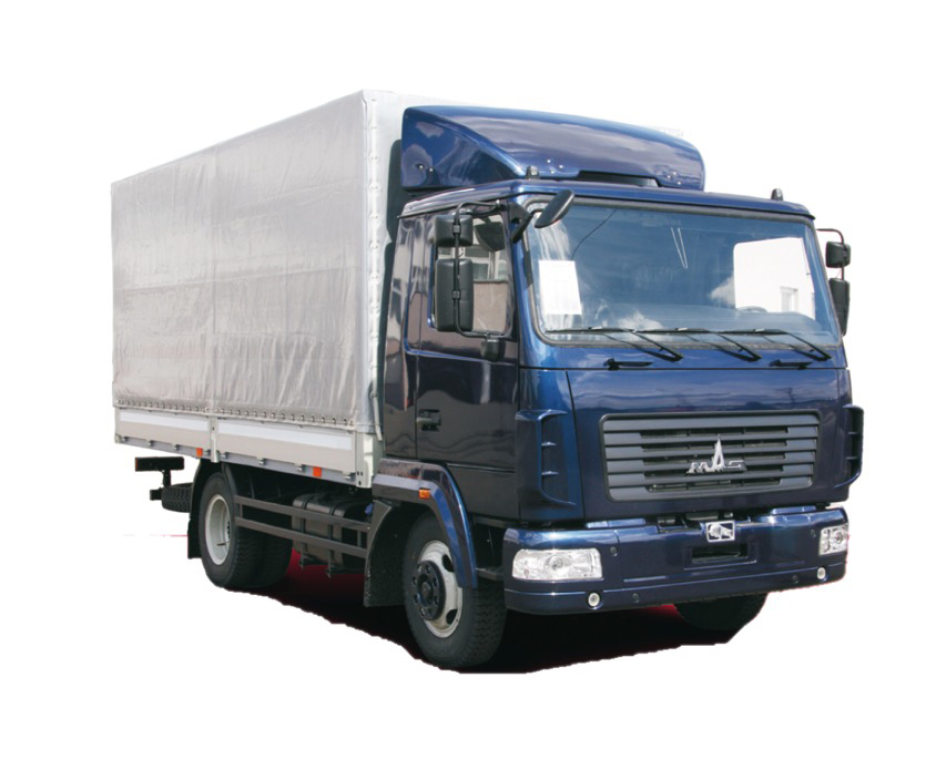 Бортовой автомобиль МАЗ-4371V2-572-000 тентованный 4×2
